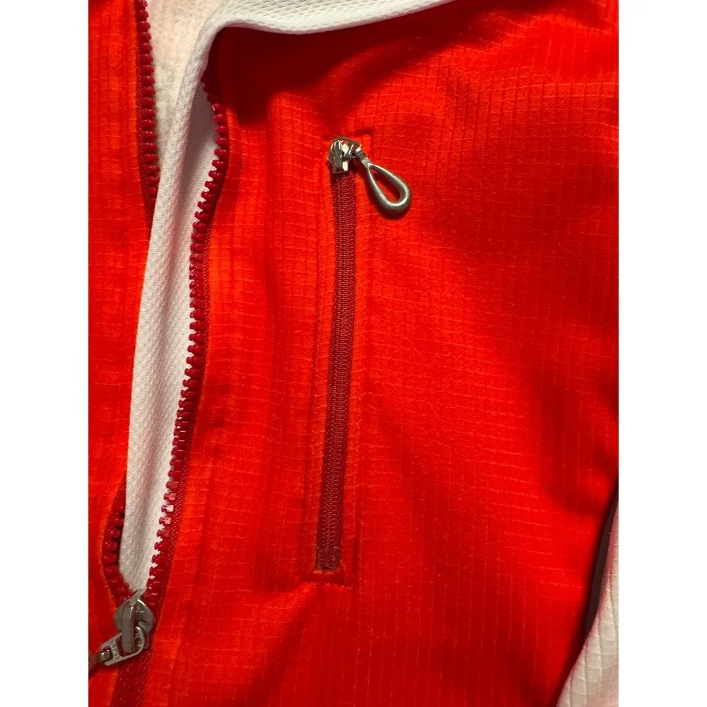 Hi-Vis Cycling‎ Jersey Jacket Mens Medium Zip Pockets Reflective Active